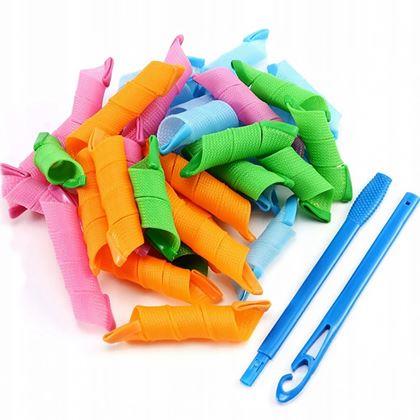 Obrázek z Spirálové natáčky na vlasy 50 cm - 20 ks + háček