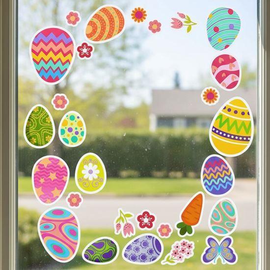 Obrázek z Velikonoční samolepky na okno 35 ks