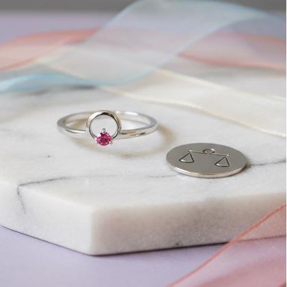 Obrázek z Nastavitelný prstýnek znamení - váhy