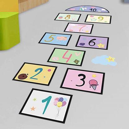 Obrázek Samolepky na podlahu - skákací panák