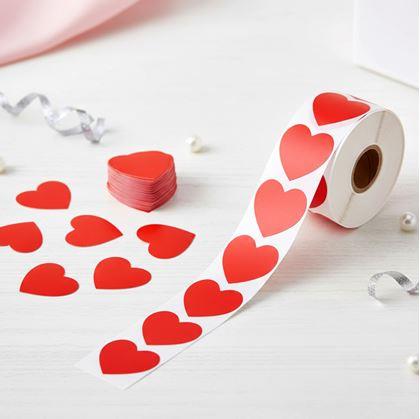 Obrázek z Samolepky srdíčka - 500 ks
