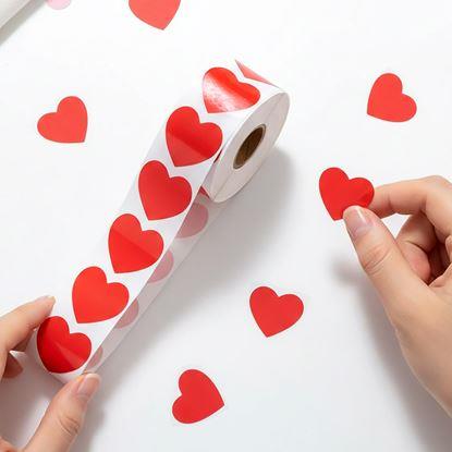 Obrázek Samolepky srdíčka - 500 ks