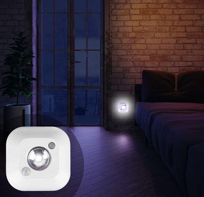 Obrázek z Noční LED světlo na baterie se senzorem pohybu