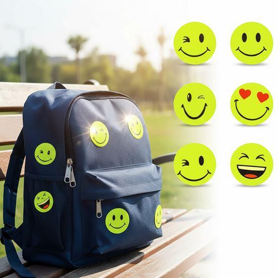 Obrázek z Reflexní samolepky smajlíci 6 ks