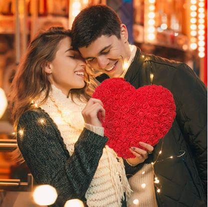 Obrázek Věčné srdce z růží 26 cm