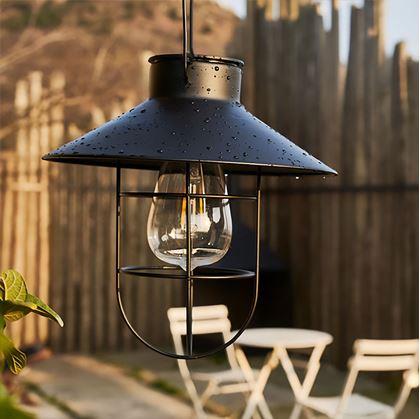 Obrázek z Solární závěsná retro lampa na zahradu