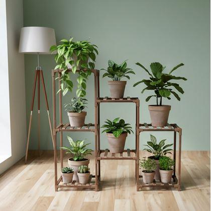 Obrázek z Dřevěný stojan na květiny