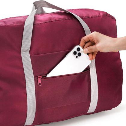 Obrázek z Skládací cestovní taška - vínová