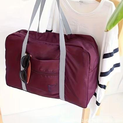 Obrázek z Skládací cestovní taška - vínová