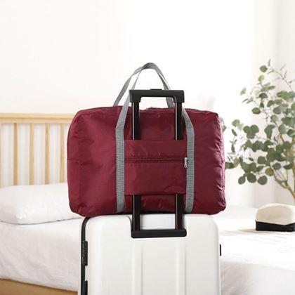 Obrázek z Skládací cestovní taška - vínová