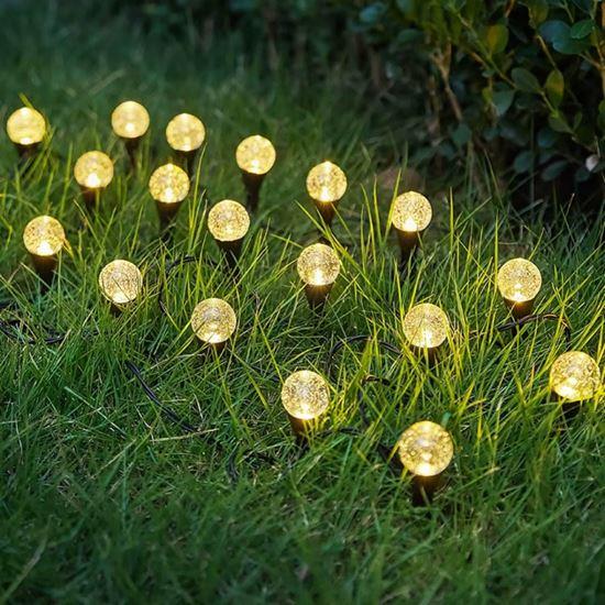 Obrázek z Solární LED světlo do země s bublinkovým efektem - 10 světelných bodů