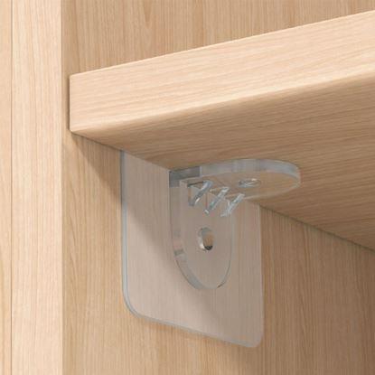 Obrázek Nalepovací držák na poličku 10 ks