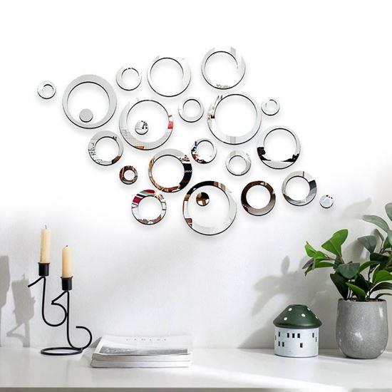 Obrázek z Nálepky na zeď/zrcadlo - kruhy