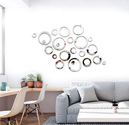 Obrázek Nálepky na zeď/zrcadlo - kruhy