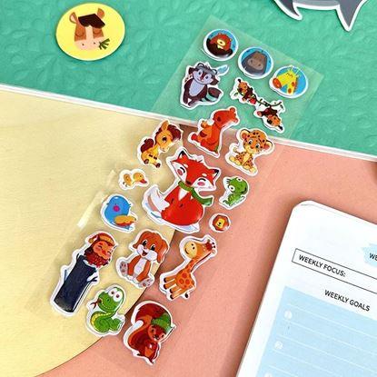 Obrázek Vypouklé samolepky se zvířátky