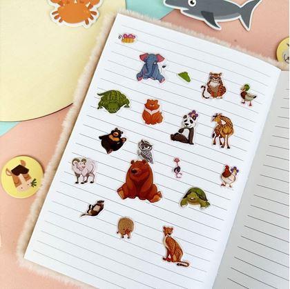 Obrázek z Vypouklé samolepky se zvířátky - méďa a kamarádi