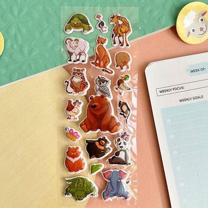 Obrázek Vypouklé samolepky se zvířátky