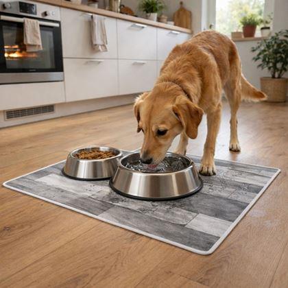 Obrázek z Protiskluzová předložka 90x60 cm  - patinované dřevo