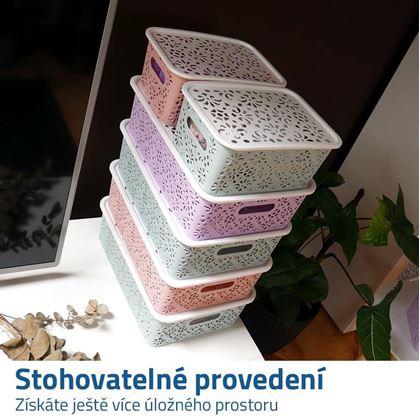 Obrázek z Úložný box s víkem malý - fialový