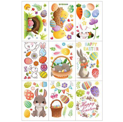 Obrázek z Velká sada velikonočních samolepek na okno 9 archů