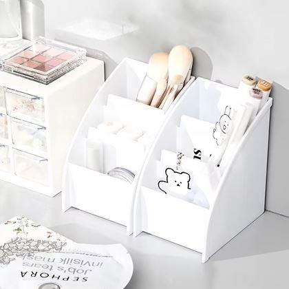 Obrázek z Organizér na stůl s přihrádkami - bílý