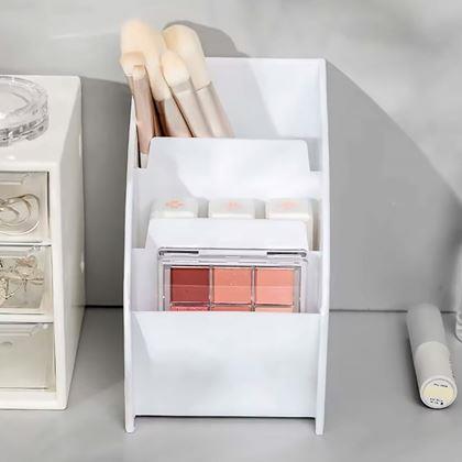 Obrázek z Organizér na stůl s přihrádkami - světle šedý