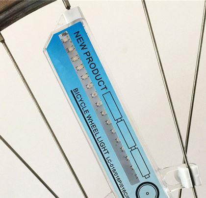 Obrázek z LED světlo do výpletu kola