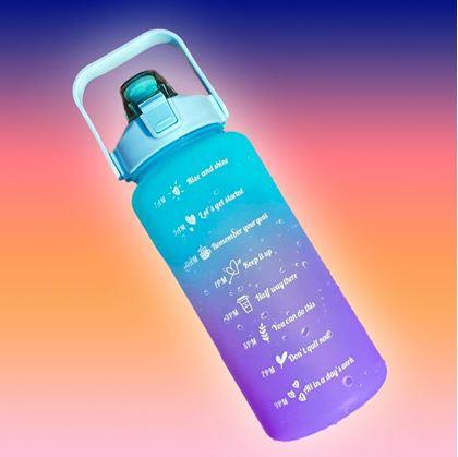 Obrázek z Láhev na vodu s motivačním textem 2 l