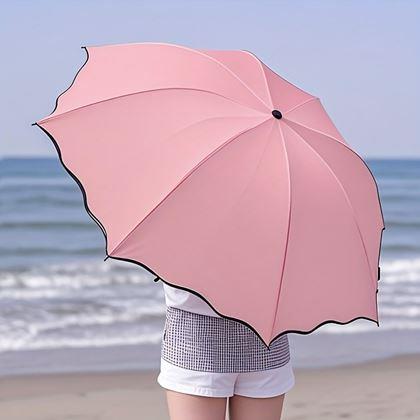 Obrázek z Magický deštník skládací - světle růžový