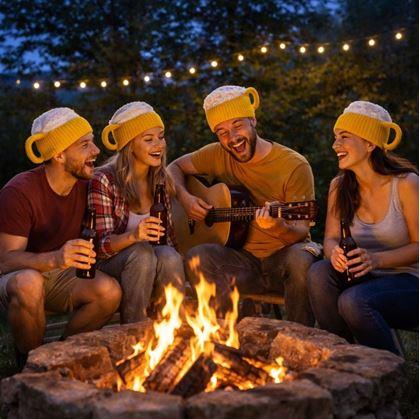 Obrázek z Pletená čepice - půllitr s uchem