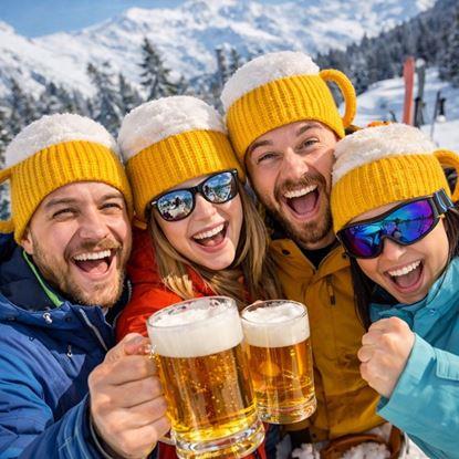 Obrázek Pletená čepice - půllitr s uchem