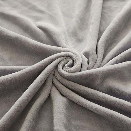 Obrázek z Mikroplyšové prostěradlo 180 x 200 cm - světle šedé