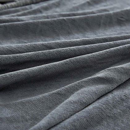 Obrázek z Mikroplyšové prostěradlo 180 x 200 cm - tmavě šedé