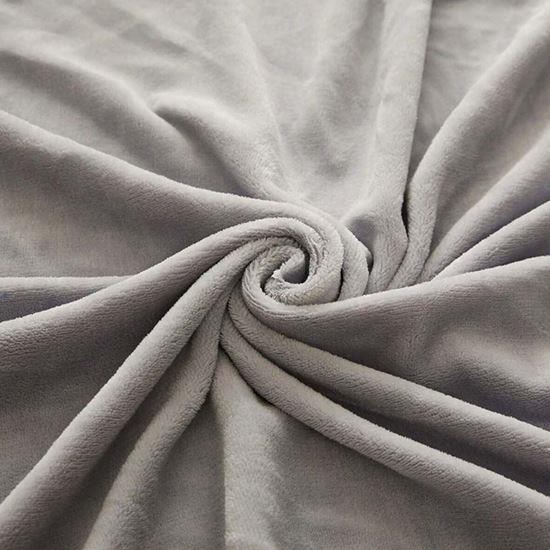 Obrázek z Mikroplyšové prostěradlo 90 x 200 cm - světle šedé