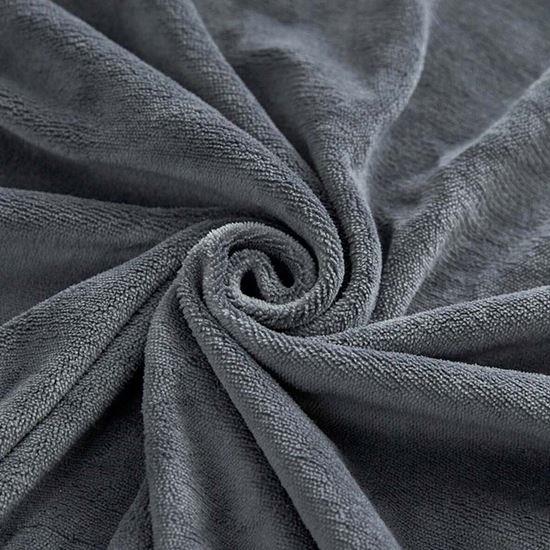 Obrázek z Mikroplyšové prostěradlo 90 x 200 cm - tmavě šedé