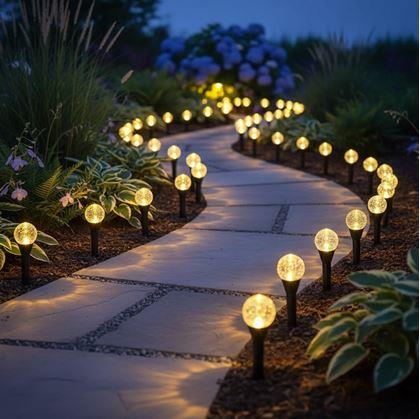 Obrázek z Solární bublinková svítidla do země 10 ks