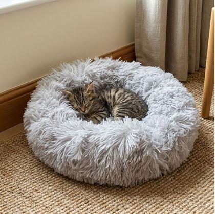 Obrázek z Chlupatý pelíšek pro kočky, průměr 40 cm
