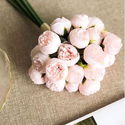 Obrázek z Umělá kytice - pivoňka, 9 stonků