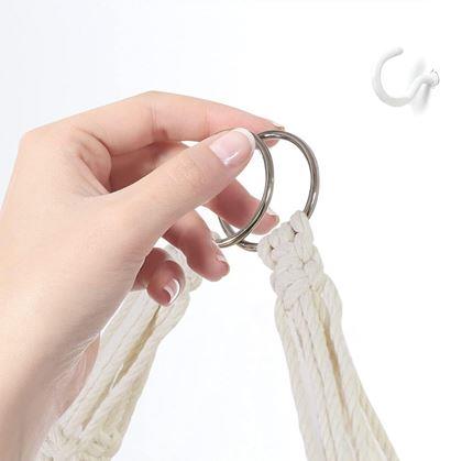 Obrázek z Závěsná macrame polička, 2 patra