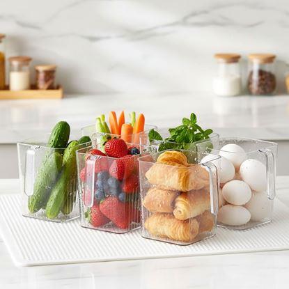 Obrázek Průhledný organizér do lednice s  úchytkou