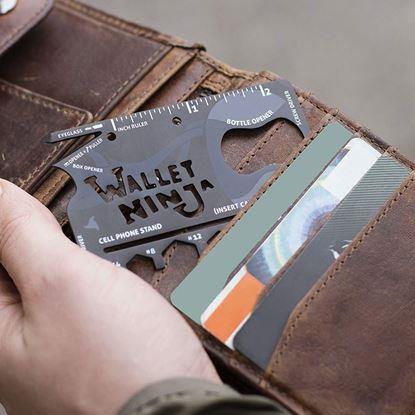 Obrázek Ocelová multifunkční karta Wallet Ninja 18v1