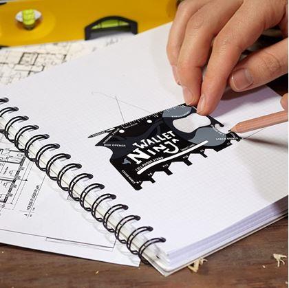 Obrázek z Ocelová multifunkční karta Wallet Ninja 18v1