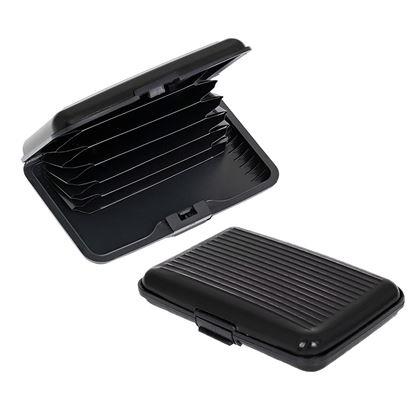 Obrázek z Praktická dokladovka/kovové pouzdro na karty - černá