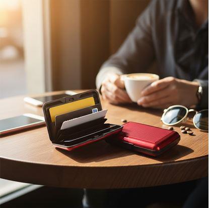 Obrázek Praktická dokladovka/kovové pouzdro na karty