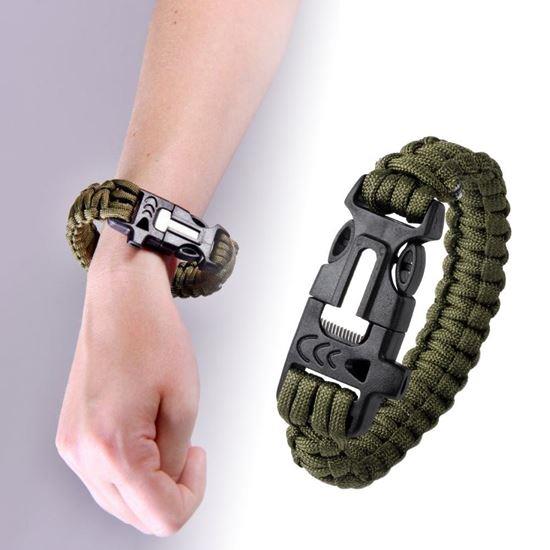 Obrázek z Náramek přežití - zelený