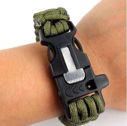 Obrázek z Náramek přežití - zelený