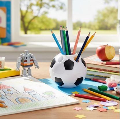 Obrázek Držák na tužky - fotbalový míč