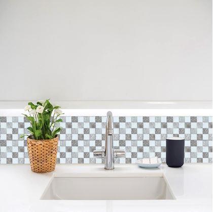 Obrázek z Samolepící obklady 6 ks - šedé