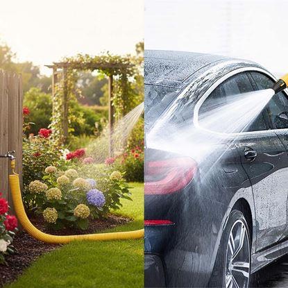 Obrázek Spirálová zahradní hadice s pistolí 30 m