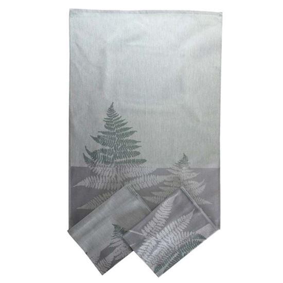 Obrázek z Sada 3 bavlněných utěrek 50x70 cm - kapradí